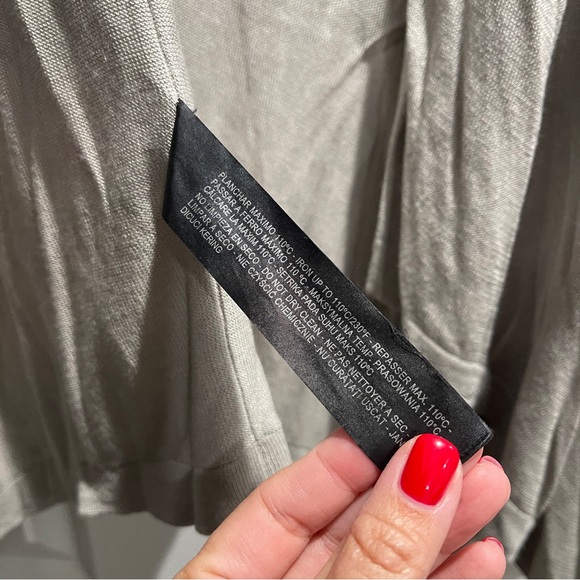 Zara knit Elegant Gray taupe Women's Sweater M - Picture 3 of 5